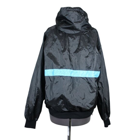 Seattle Blues vintage 90s stash hood 1/2 zip water resistant windbreaker jacket - Picture 3 of 14
